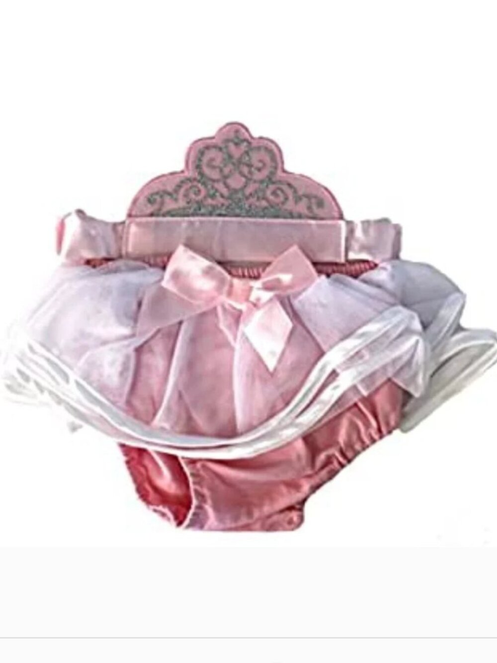 Cinderella Diaper Cover & Headband 0/12 months Disney Princess Halloween 2 Pc